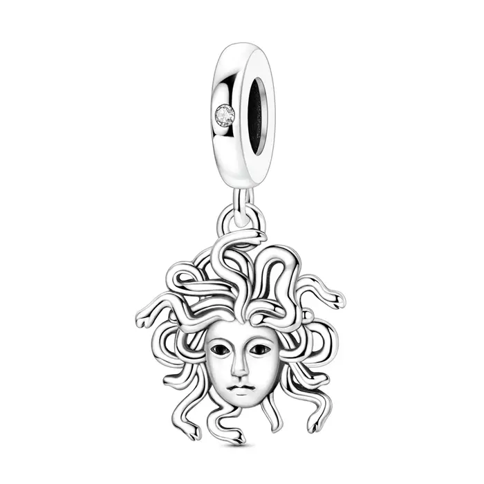 Breloque Medusa en argent sterling 925, mythologie grecque, perle pendante pour bracelets et collier