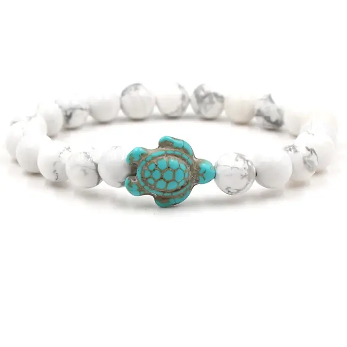 Bracelets en perles de tortue de mer pour femmes et hommes