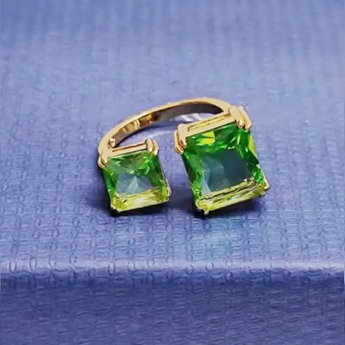 Ensemble de bijoux fins originaux 2026 les plus vendus pour femmes, bracelet en cristal vert et rose