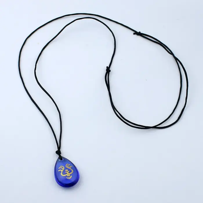 Collier en pierre de ciel mystérieux, accessoires de Cosplay de château pour filles, colliers en ver
