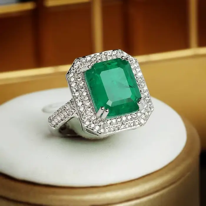 Paraiba – bague en Zircon rose