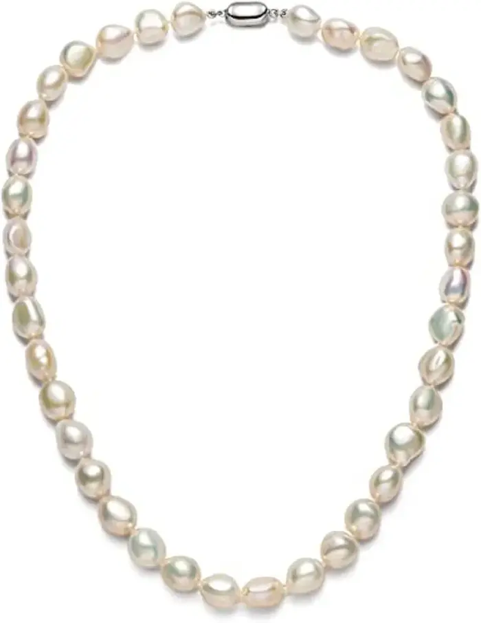 Collier de perles baroques pour femmes, 8-9mm 9-10mm, qualité AA, collier de perles de culture d'eau