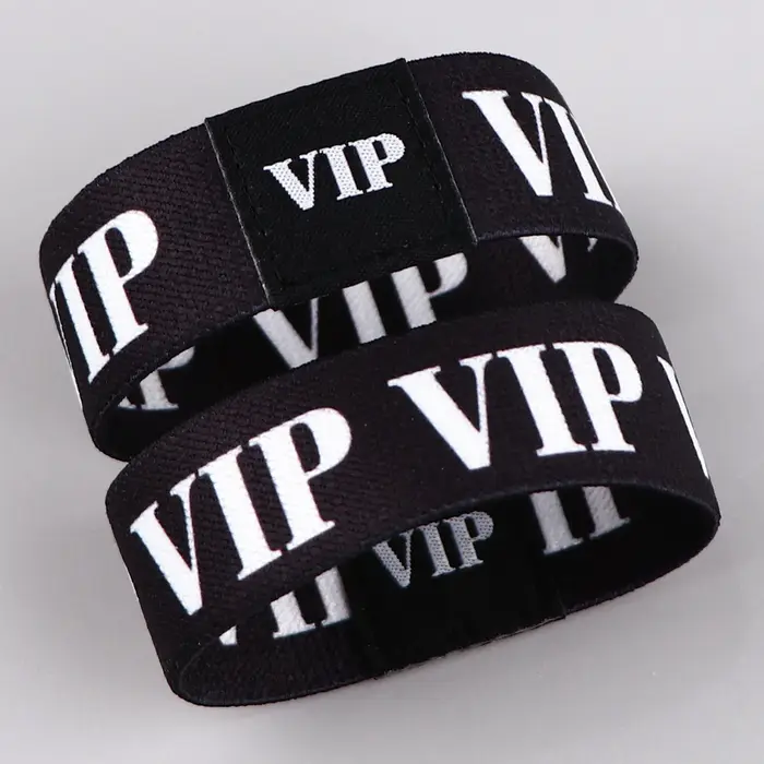 Bracelet élastique VIP en acrylique unisexe classique pour femmes et hommes occasions spéciales activité sportive cadeau de fête