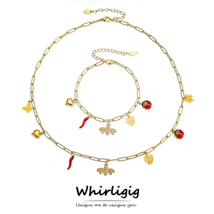 Collier à breloques assorti pour femmes