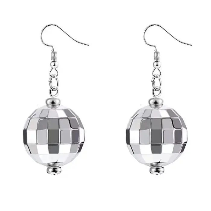 Boucles d'oreilles pendantes boule Disco rétro élégantes, bijoux cadeaux exquis et créatifs pour fêt