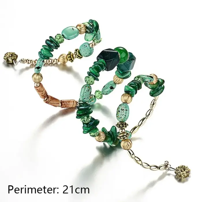 Bracelets multicouches en pierre de résine