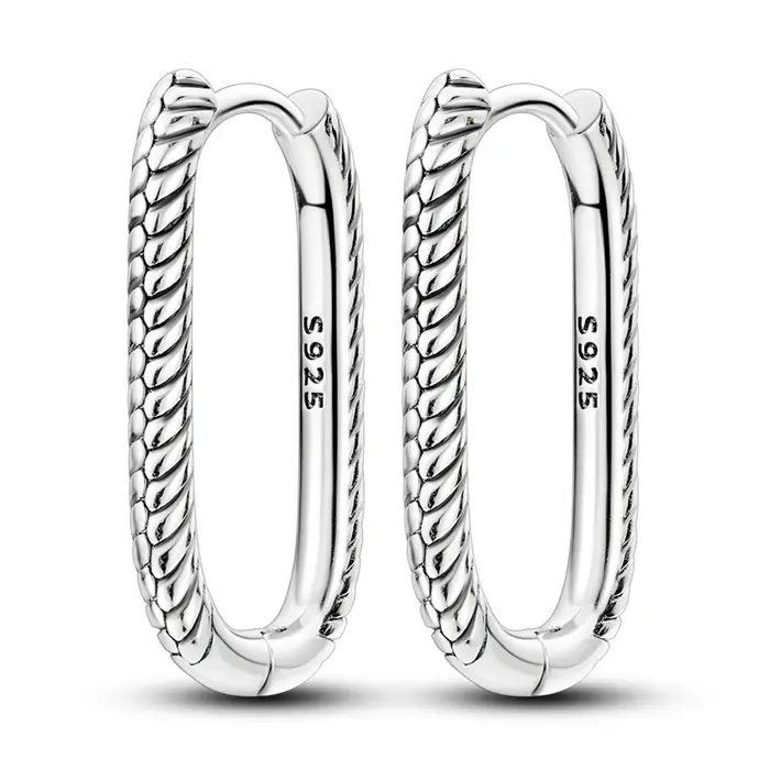 MULA boucles d'oreilles 925 en argent Sterling Zircon femme en forme de U cerceau boucle d'oreille r