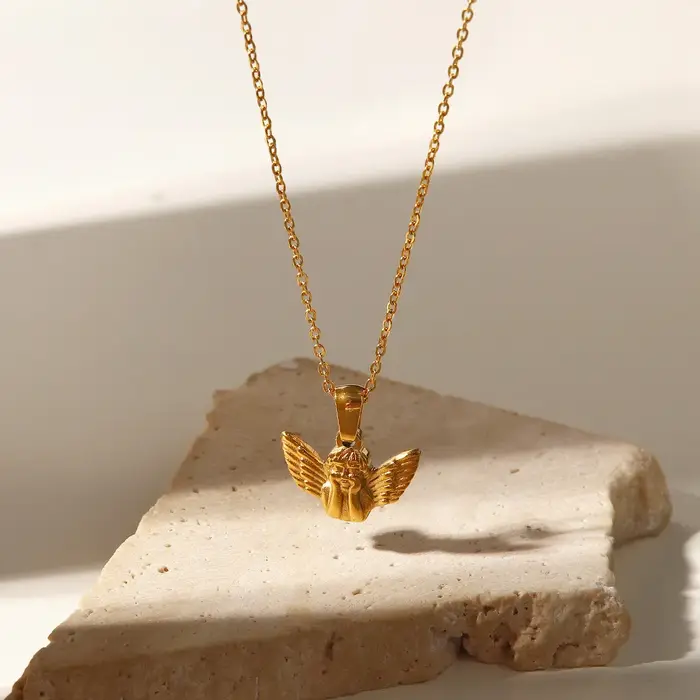 Collier rétro en or avec pendentif vintage pour femmes style classique bijou cadeau occasion spéciale