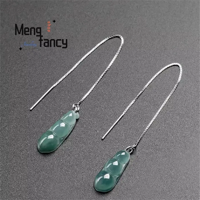 Boucles d'oreilles en jadéite naturelle