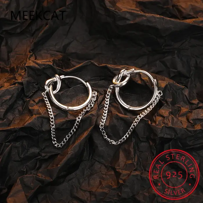Boucles d'oreilles en argent sterling 925 serties de zirconium blanc élégantes à offrir pour femme occasions spéciales