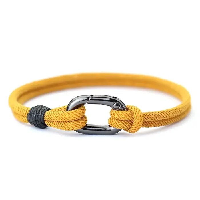 Noter-Bracelet en fil fin pour homme, ficelle tressée à la main, breloque, survie en plein air, rapi