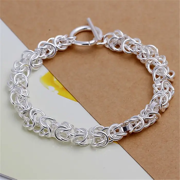 Bracelet chaîne en argent sterling 925 pour femme