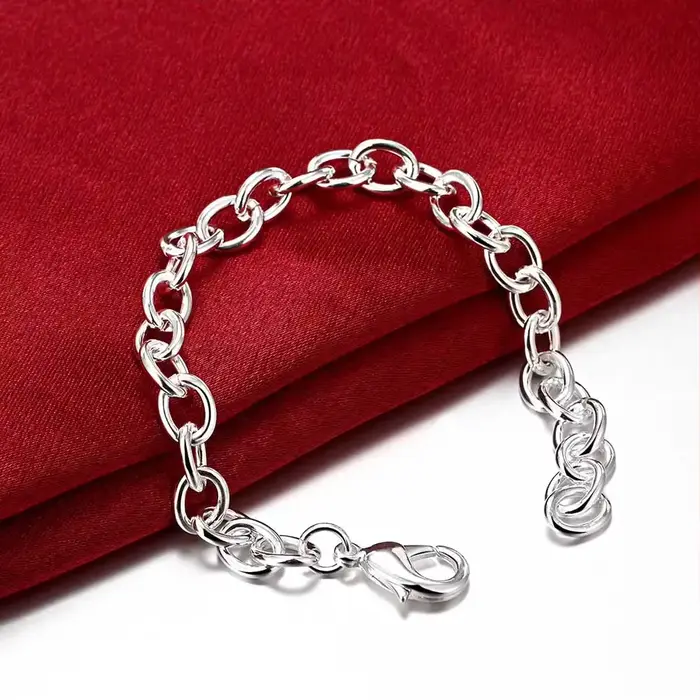 Bracelets en argent sterling 925, chaîne fine pour femmes et hommes, haute qualité, cadeaux de maria