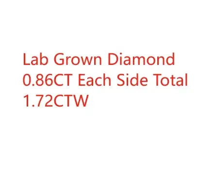 14k Or Blanc 1.72ctw Ovale/Poire Coupe DEF document VS-VVS CVD HPHT Lab-Créé Diamant JODstress/ Dang