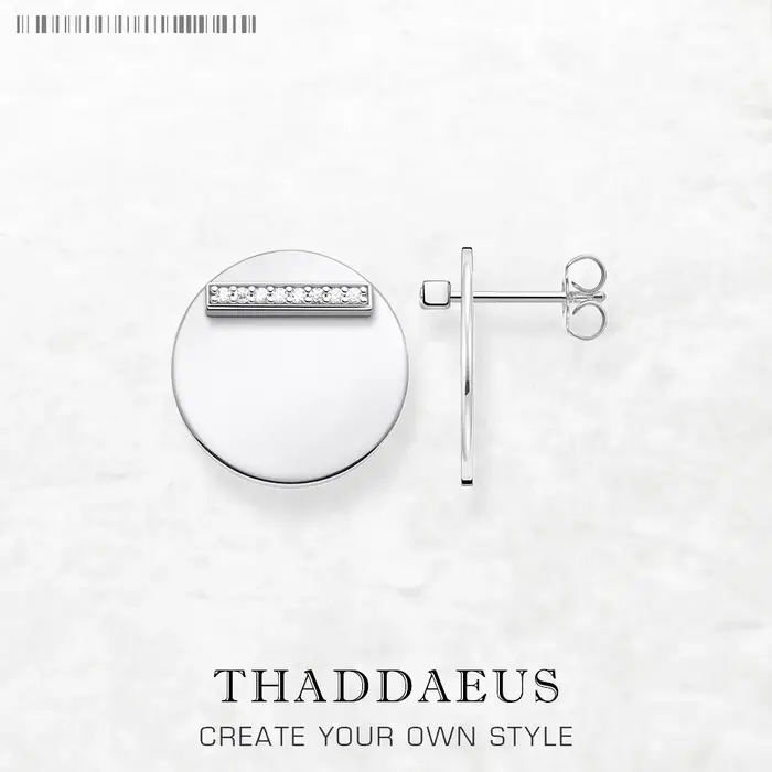 Ensemble de bijoux en argent regardé 925 pour femme, collier et boucle d'oreille, disque rond, cadea