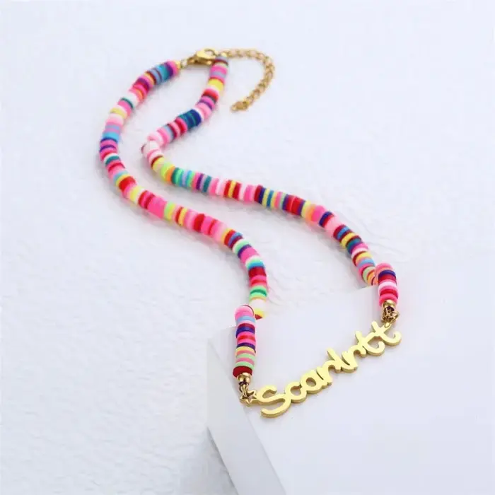 Collier personnalisé avec nom pour enfants
