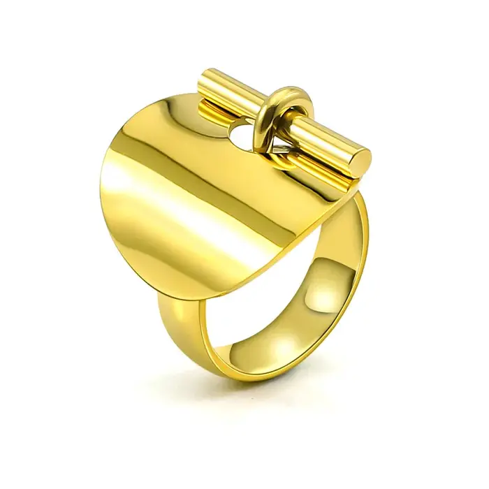 Seymour modèle bague étroite couleur argent haute qualité en acier inoxydable hommes et femmes