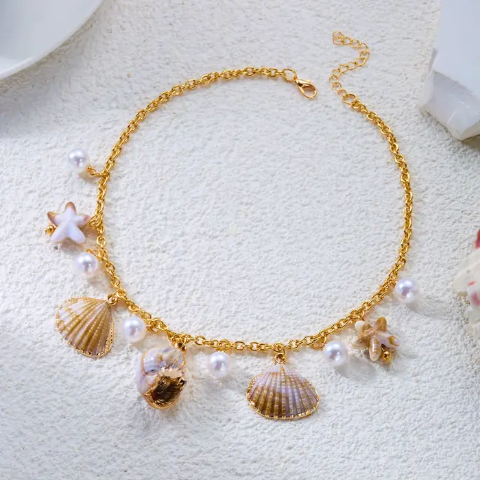 Parure de bijoux bohème thème océan pour femme