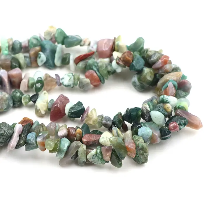 Perles de cristal d'agate naturelle d'Inde