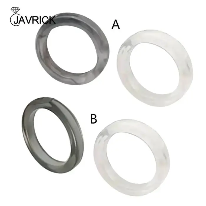 Bagues en résine acrylique pour adolescentes