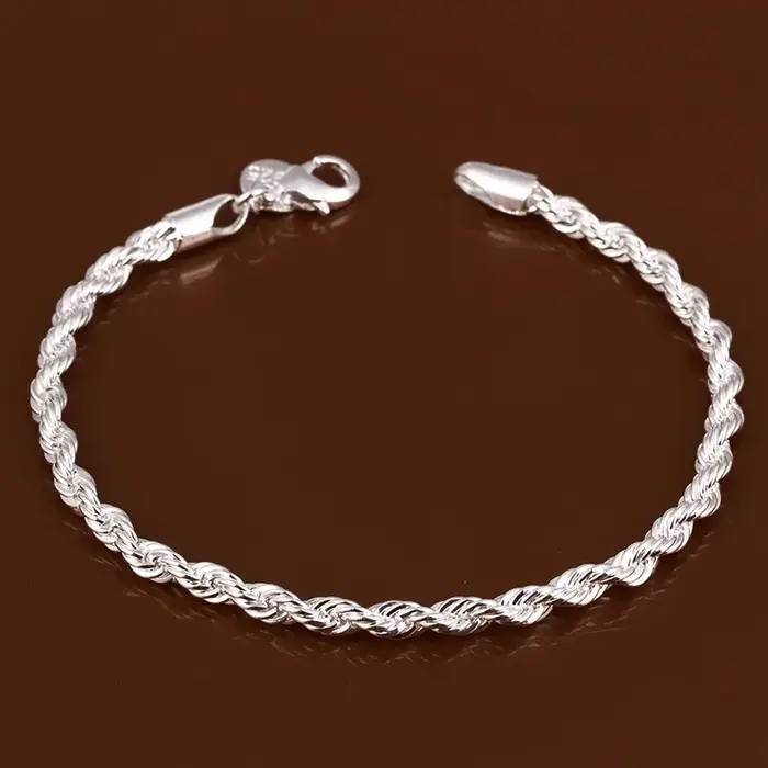 Ensemble de bijoux plaqués argent pour femmes et hommes