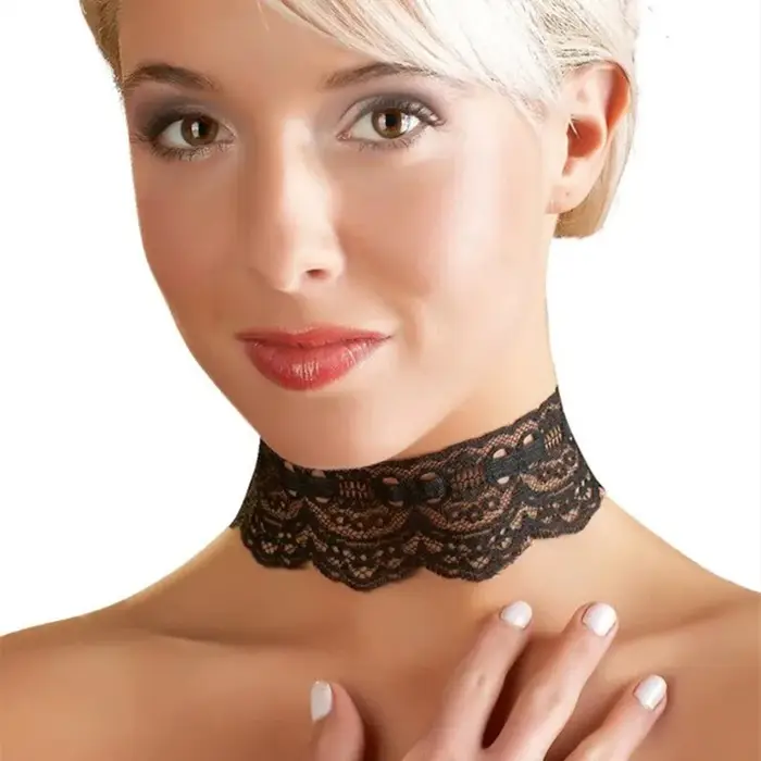 LXY-W 2023 nouvelle mode Sexy noir dentelle collier pour femmes fille Vintage Baroque simplicité rég