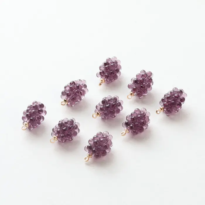 Mini pendentif en résine de grenade de raisin drôle