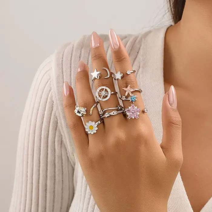Bague d'articulation rotative pour femmes