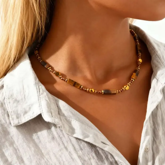 Collier minimaliste en forme de goutte d'eau creuse, pendentif en forme de larme en acier inoxydable