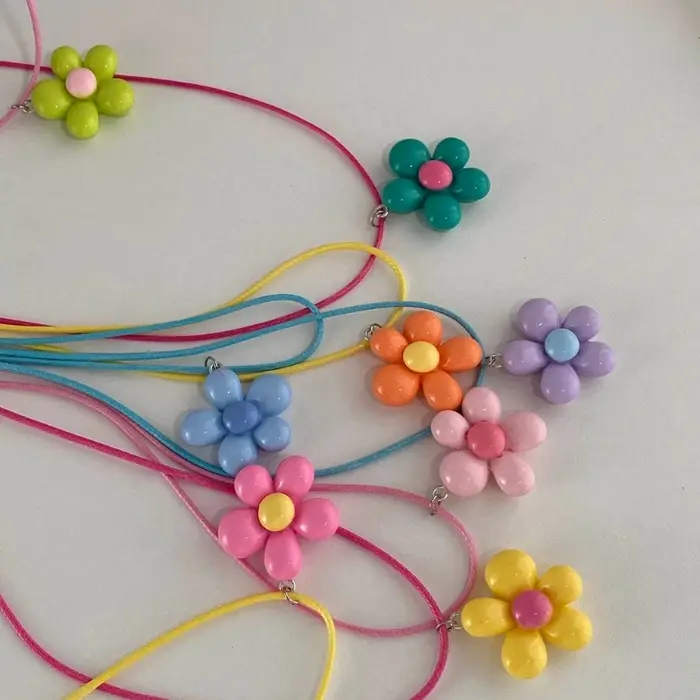 Collier fleurs Dopamine