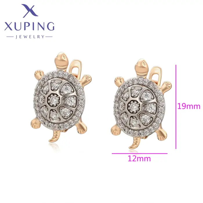 Xuping Jewelry – boucles d'oreilles en forme d'animal, plaquées couleur or, pour femmes, bijoux cade