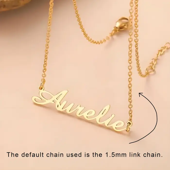 Collier avec nom personnalisé pour femmes et hommes