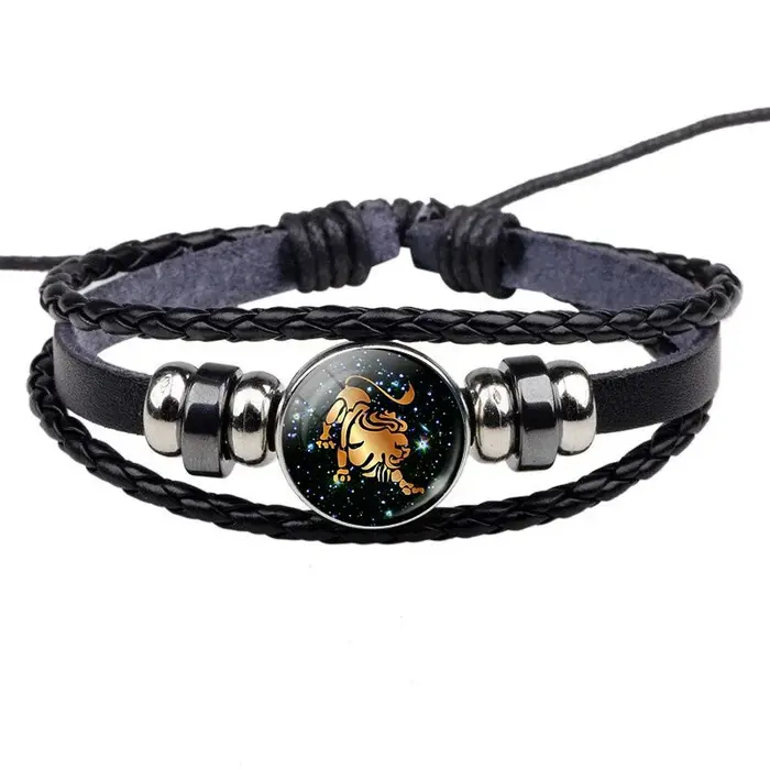 Bracelet en cuir 12 Constellations