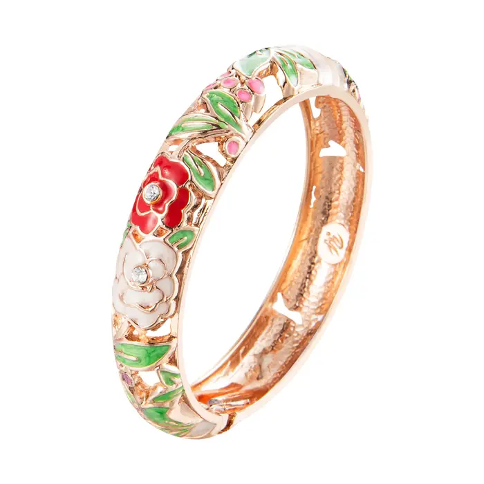 Bracelet en Émail Floral pour Femme, Bijoux Hawaïens Everisonne, Indiens et Africains, Cadeaux de St