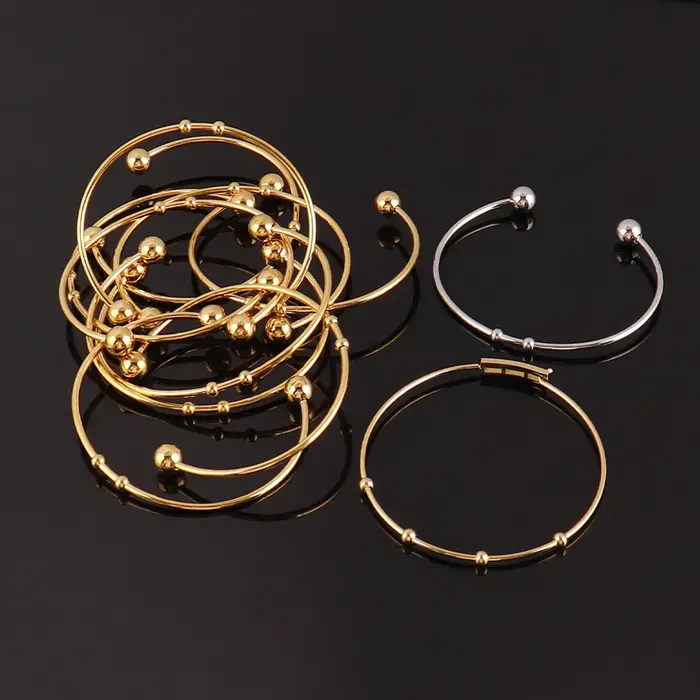 Bracelets ouverts en acier inoxydable