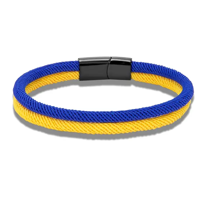 Bracelets en ULtissée jaune et bleue pour femmes et hommes