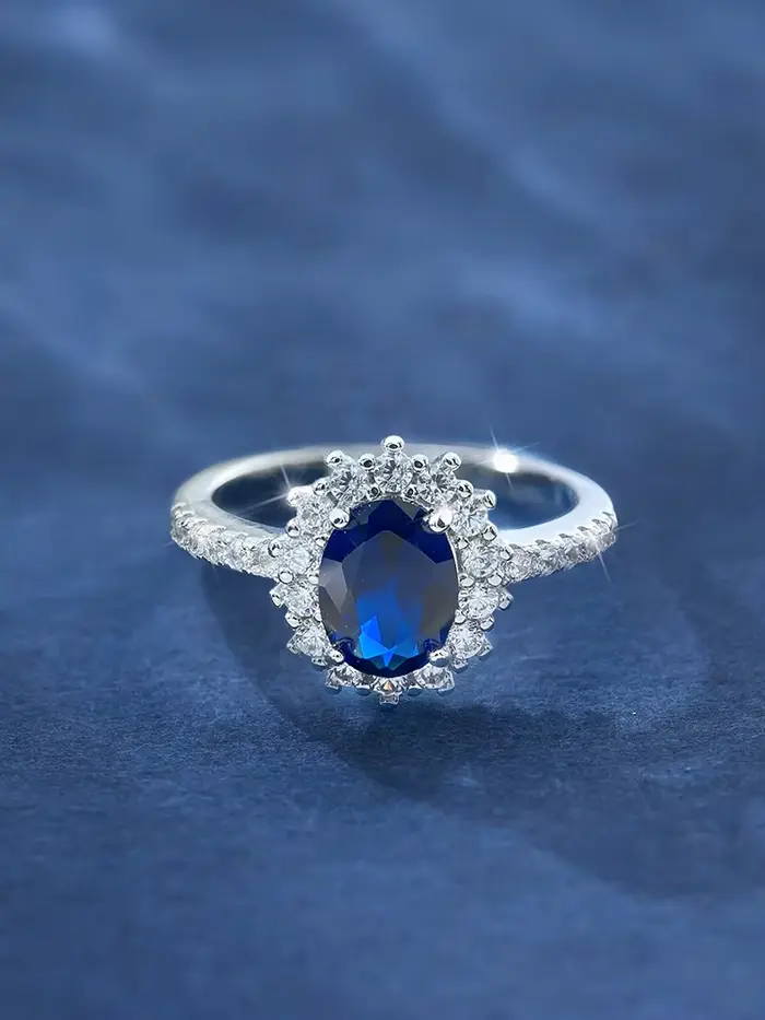 Bague classique en argent Sterling 925 pour femmes