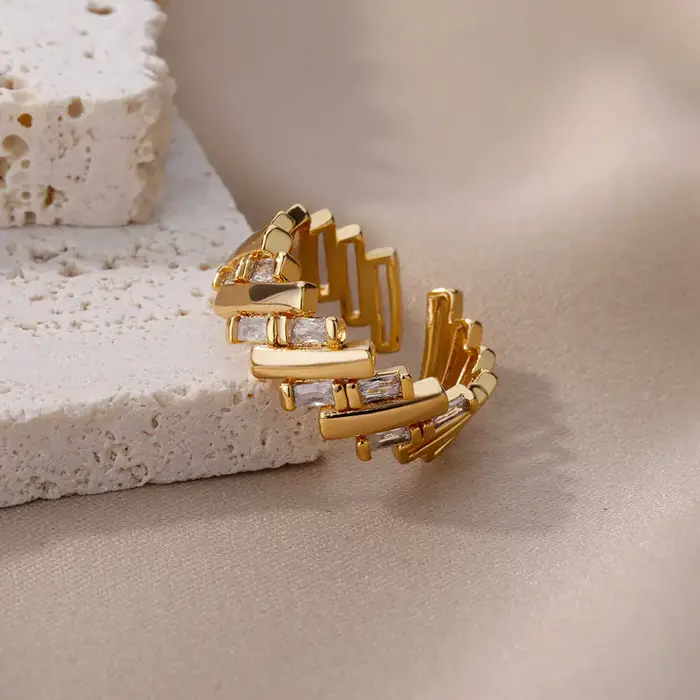 Bagues de barre en Zircon pour femmes