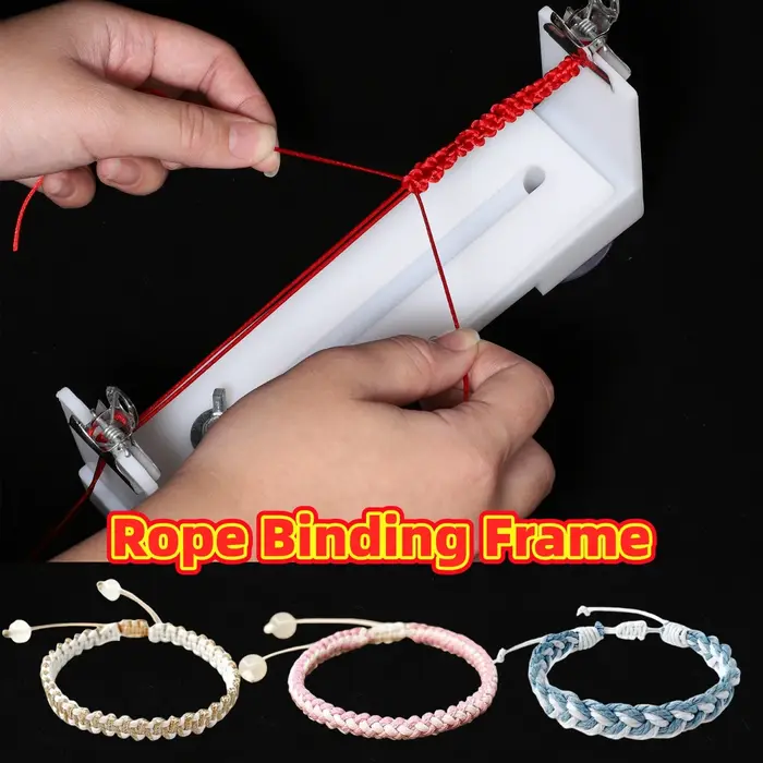 Cadre de tressage en plastique pour tissage de bracelets et colliers outil fixe pour débutants et experts artisans bijoux occasions spéciales