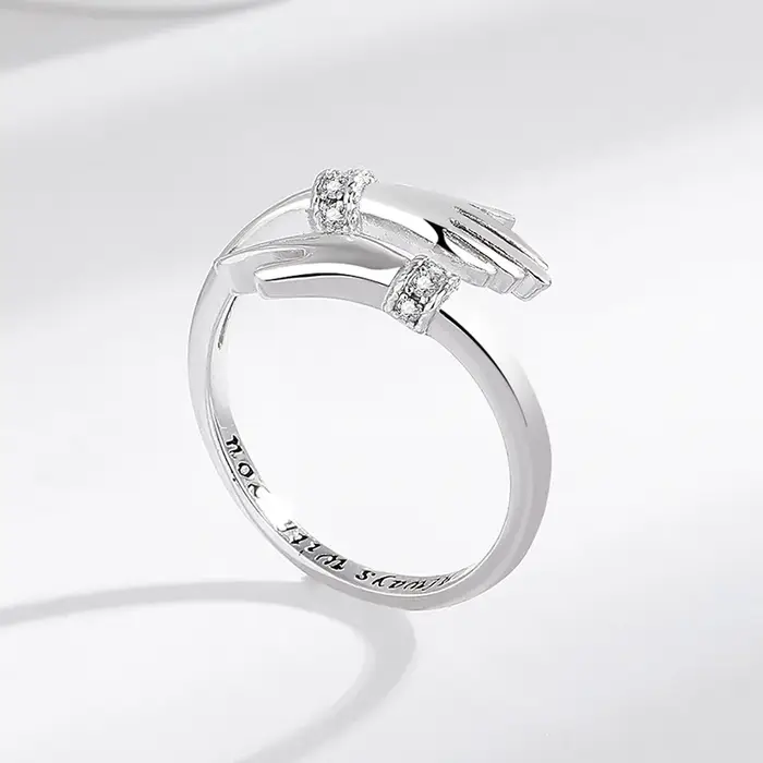 Bague en argent Sterling 925 en Zircon 5A pour femmes