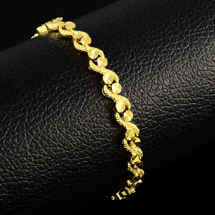Bracelet en or plaqué fleur de voiture pour femmes mariage bal anniversaire cadeau occasionnels élégance