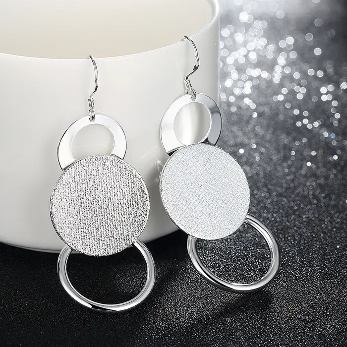 Store 925 boucles d'oreilles longues en argent Sterling pour femmes bijoux de mode cadeaux de vacances classique rétro