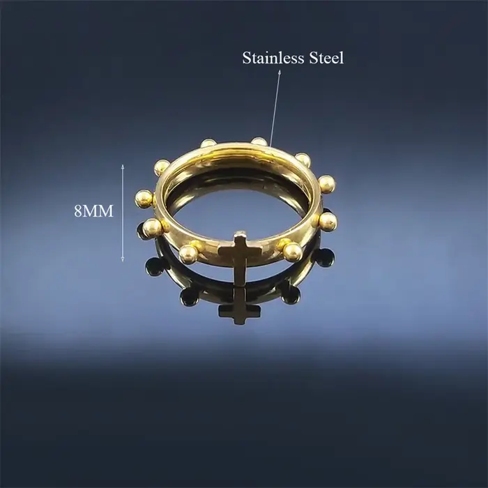 Bague croix de jésus chrétien pour femmes et hommes