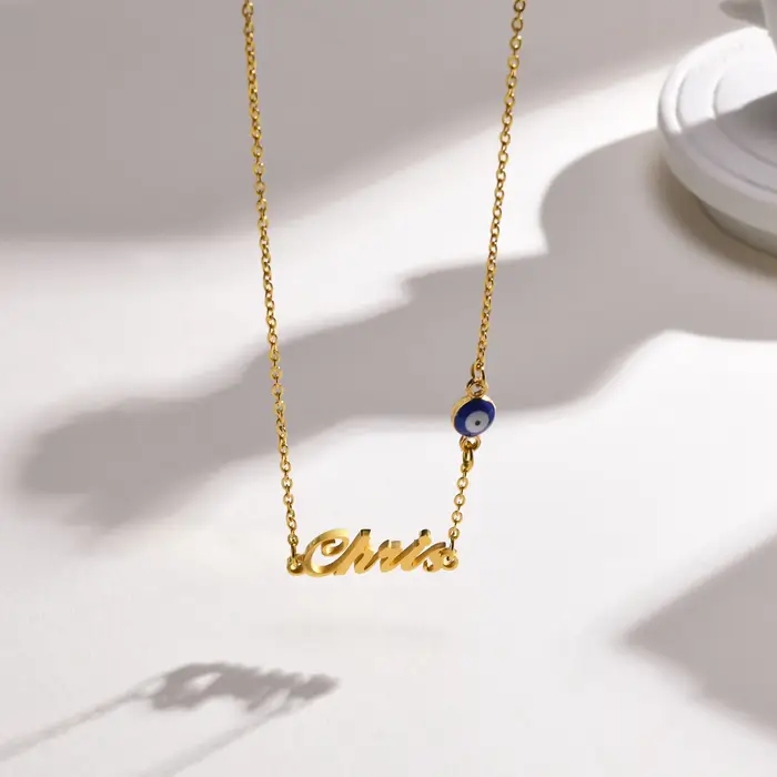 Pendentif de collier avec nom pour femmes
