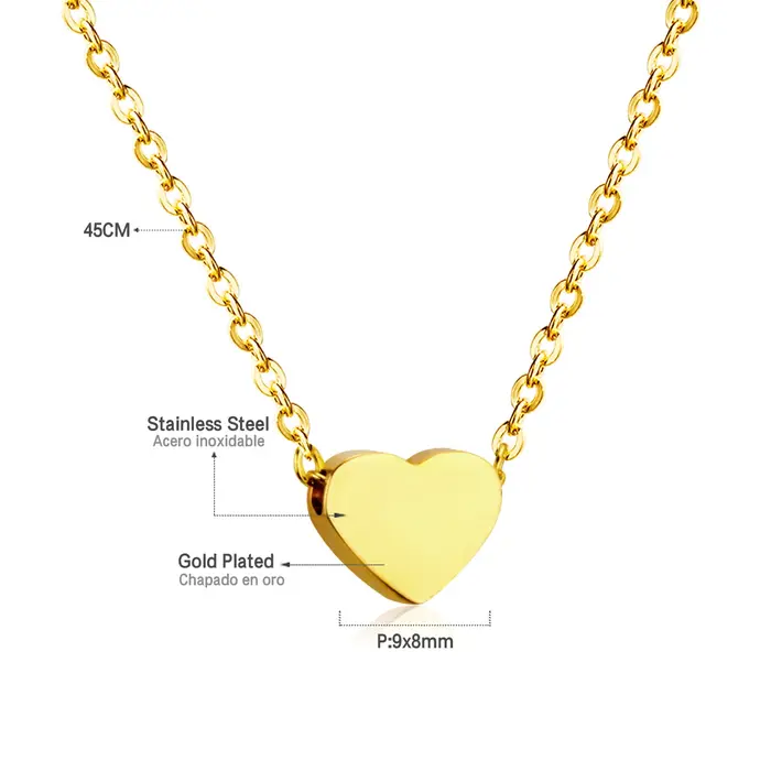 LUXUKISSKIDS femme Collier бижутерия chaînes dorées colliers bohême étoile coeur élégant en acier in