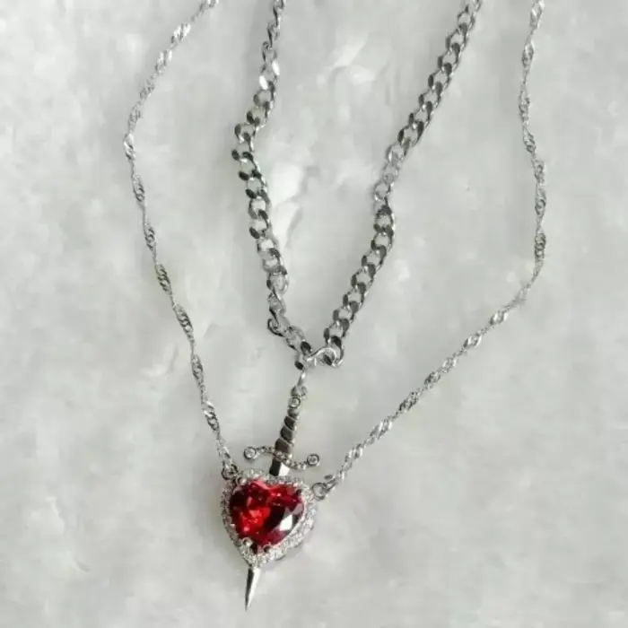 Collier de Couple blanche-neige