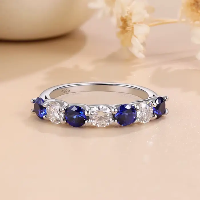 Bague de mariage en moissanite Pretty Beauty 3