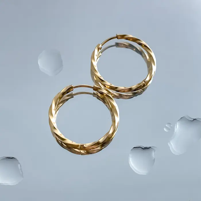 EManco – boucles d'oreilles rondes en acier inoxydable pour femmes et filles