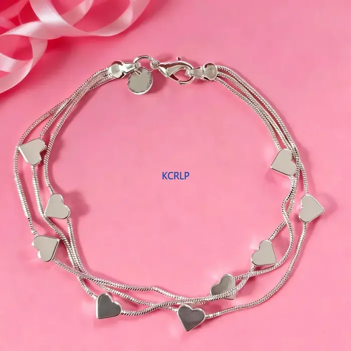 Bracelet à breloques en argent sterling 925 pour femme