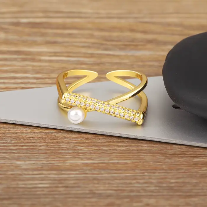 Nidin – bague en Zircon pour femmes et filles